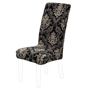 Pattern Chair Cover Dining Chair Cover Seat Protector Home Decor Black,Gray